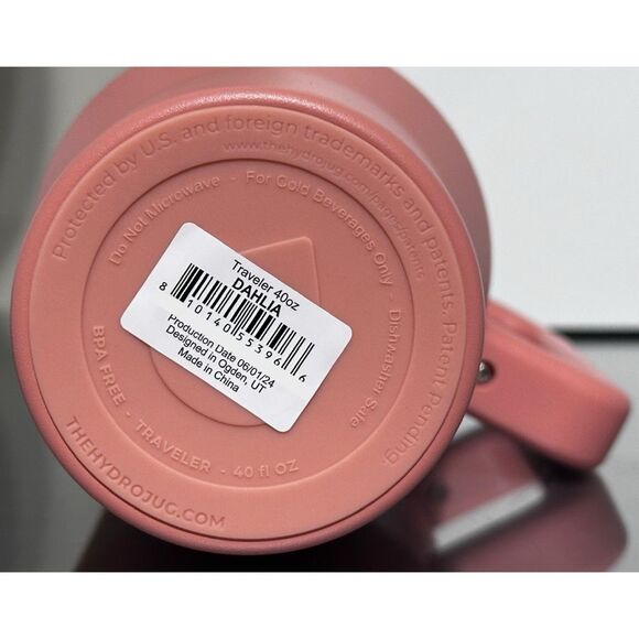 HydroJug 40oz Traveler, DAHLIA - Picture 5 of 5